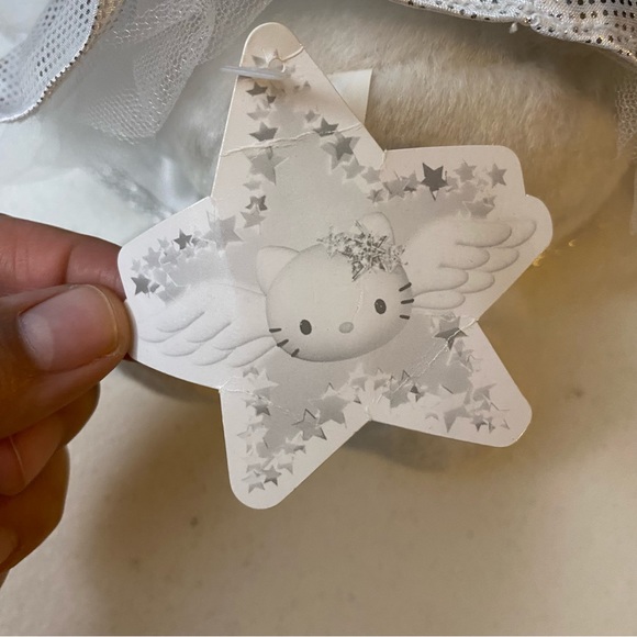 Vintage Silver Star Angel Hello Kitty Sanrio GLOW IN THE DARK Stars 2000 Tags - Picture 8 of 11